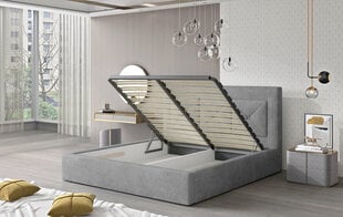 Кровать NORE Cloe 08, 140x200 см, тёмно-коричневая цена и информация | Кровати | pigu.lt