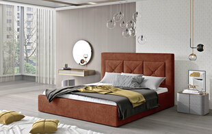 Кровать NORE Cloe 03, 160x200 см, красная цена и информация | Кровати | pigu.lt