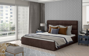 Кровать NORE Caramel 02, 140x200 см, коричневая цена и информация | Кровати | pigu.lt