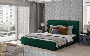 Кровать NORE Caramel 07, 140x200 см, зеленая цена и информация | Кровати | pigu.lt