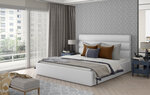 Кровать NORE Caramel 22, 140x200 см, белая