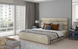 Кровать NORE Caramel 01, 160x200 см, бежевая цена и информация | Кровати | pigu.lt
