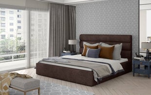 Кровать NORE Caramel 02, 160x200 см, коричневая цена и информация | Кровати | pigu.lt