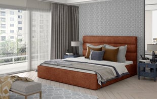 Кровать NORE Caramel 03, 160x200 см, красная цена и информация | Кровати | pigu.lt
