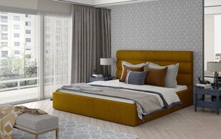 Кровать NORE Caramel 08, 160x200 см, светло-коричневая цена и информация | Кровати | pigu.lt