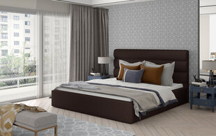 Кровать NORE Caramel 24, 160x200 см, темно-коричневая цена и информация | Кровати | pigu.lt