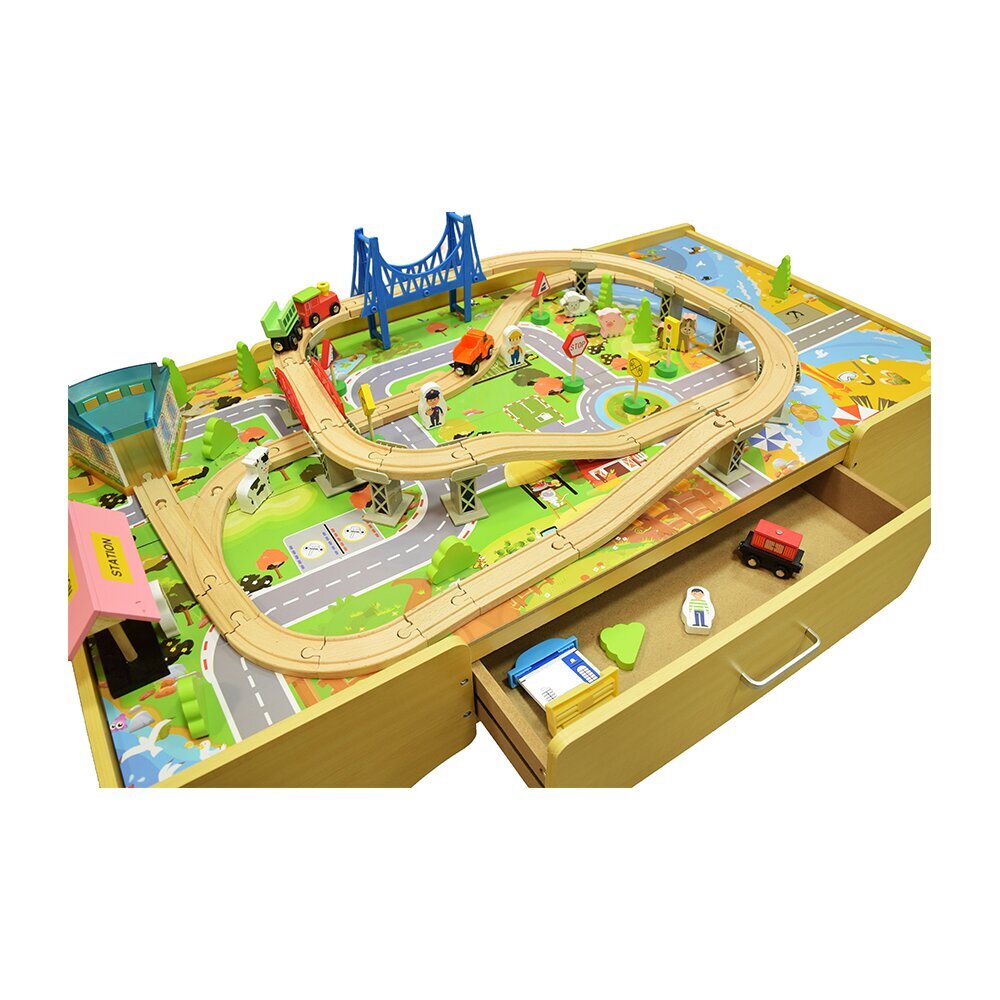 Medinis žaidimų stalas „Svajonių miestas“ 4IQ kaina ir informacija | Lavinamieji žaislai | pigu.lt