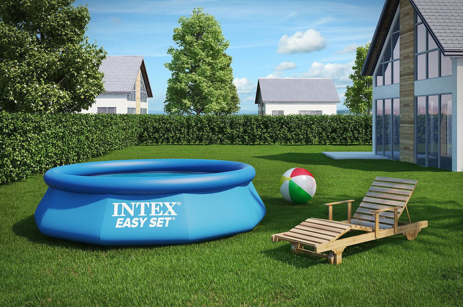 Baseinas Intex Easy Set 244x76 cm, be filtro kaina ir informacija | Baseinai | pigu.lt