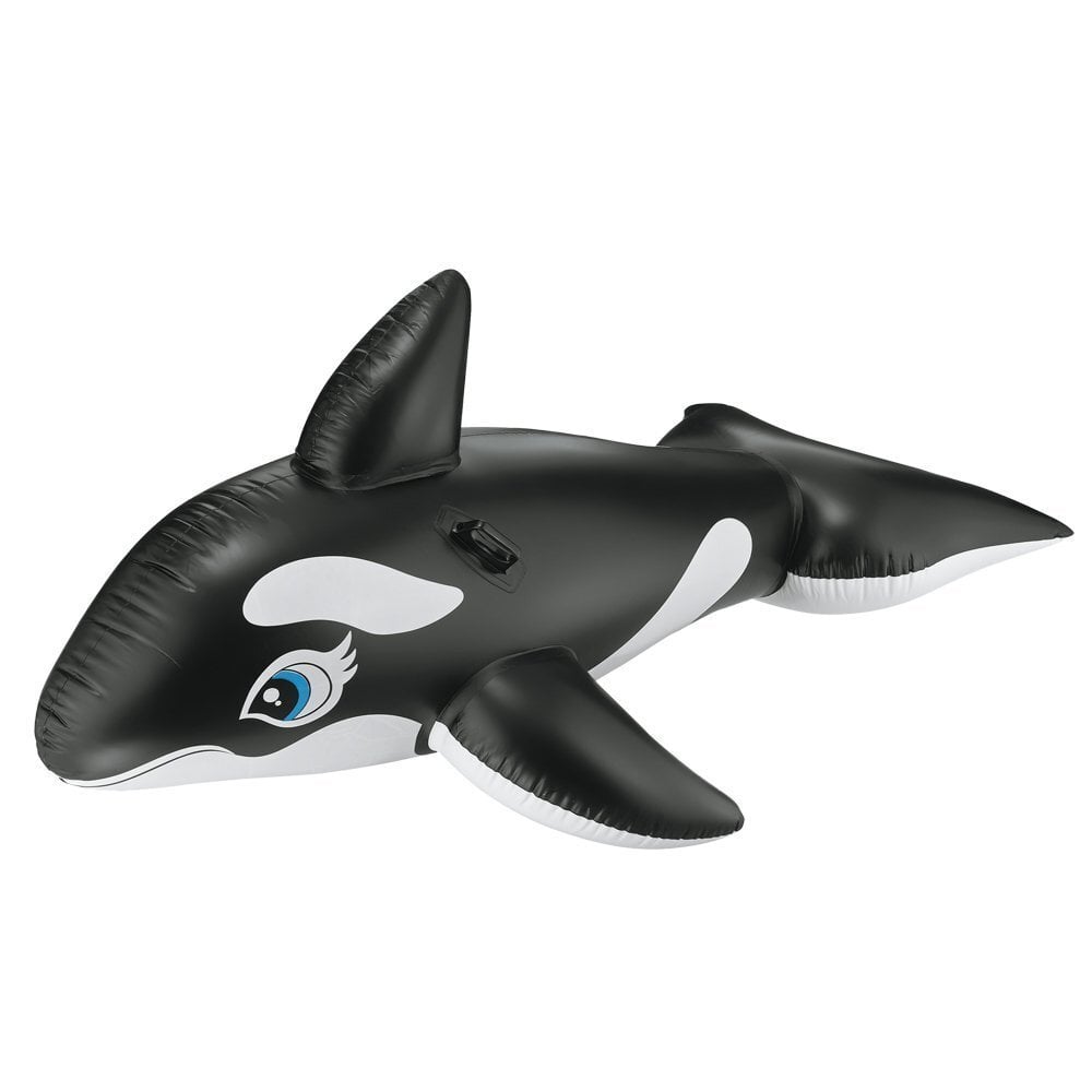 Pripučiamas plaustas Intex Whale Ride-On, 193 cm цена и информация | Pripučiamos ir paplūdimio prekės | pigu.lt