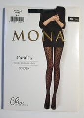 Женские колготки с рисунком MONA Camilla 30 (Черные) цена и информация | Чулки Fifty Shades of Grey Captivate | pigu.lt