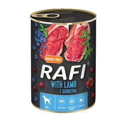  Консервы Rafi для собак с бараниной, 400 г цена и информация | Консервы для собак | pigu.lt