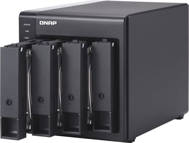 Qnap TR-004 цена и информация | Išoriniai kietieji diskai (SSD, HDD) | pigu.lt