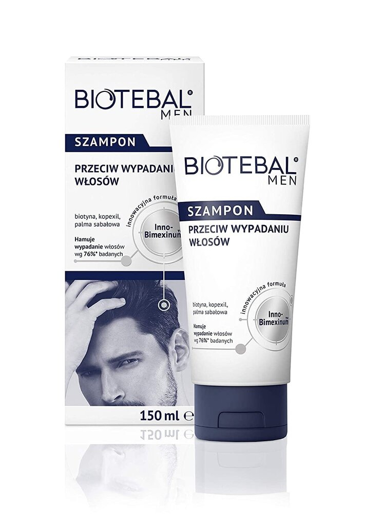 Šampūnas nuo plaukų slinkimo vyrams Biotebal Men, 150 ml kaina ir informacija | Šampūnai | pigu.lt