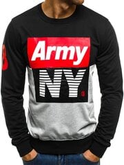 Vyriškas juodas džemperis "Army" kaina ir informacija | Džemperiai vyrams | pigu.lt