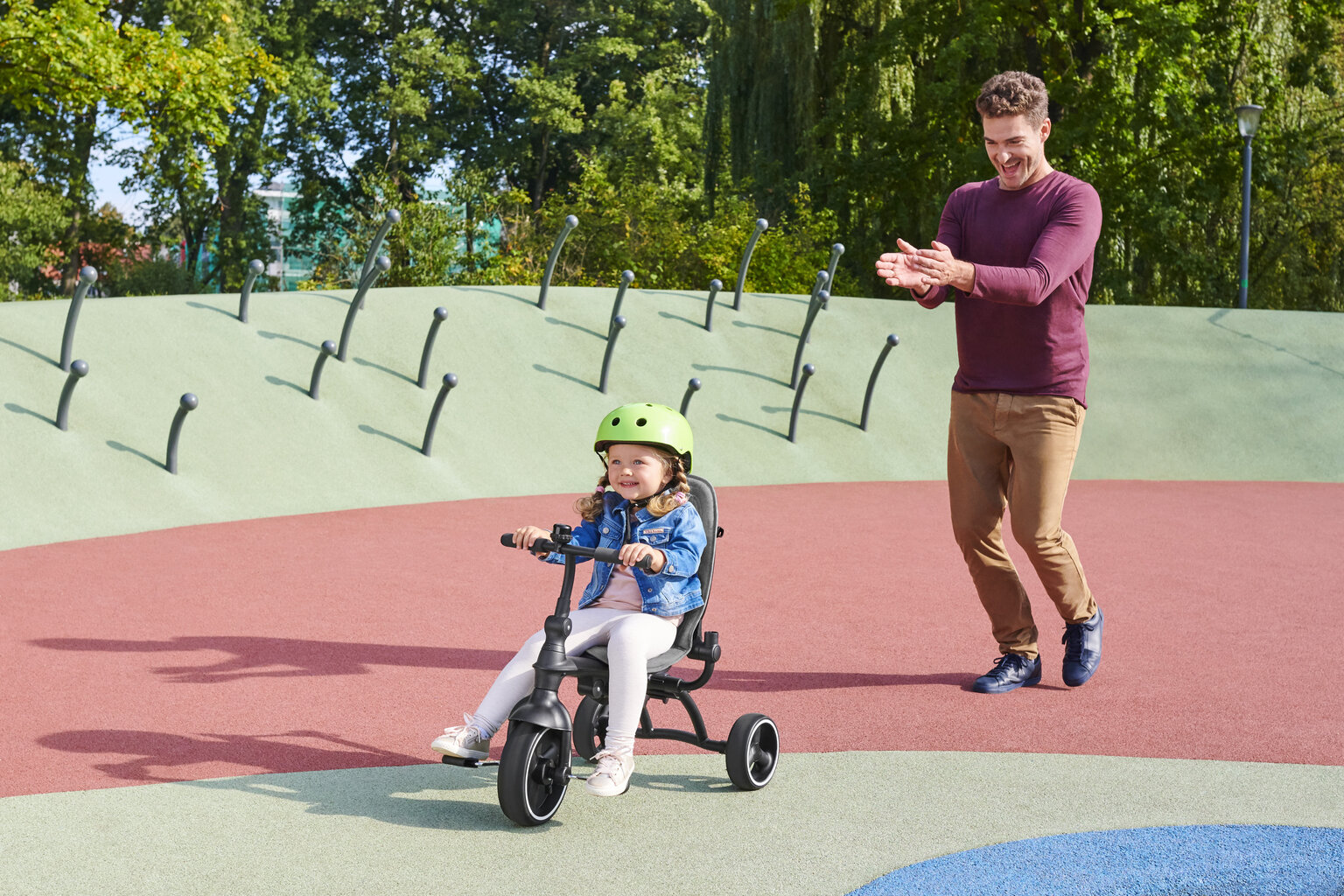 Daugiafunkcinis stumiamas triratukas su aksesuarais Kinderkraft Jazz, grey цена и информация | Triratukai | pigu.lt