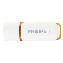 PHILIPS USB 2.0 FLASH DRIVE SNOW EDITION (ORANGE) 128GB kaina ir informacija | USB laikmenos | pigu.lt