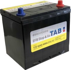 Аккумулятор Tab EFB Stop & Go 60 Ah 600A 12V цена и информация | Аккумуляторы | pigu.lt