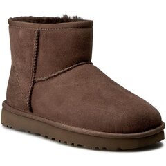 Женские угги Ugg Classic Mini II, коричневые цена и информация | Женские ботинки | pigu.lt