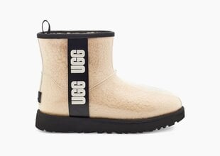 UGG aulinukai moterims W Classic Clear Mini, smėlio spalvos kaina ir informacija | Aulinukai, ilgaauliai batai moterims | pigu.lt