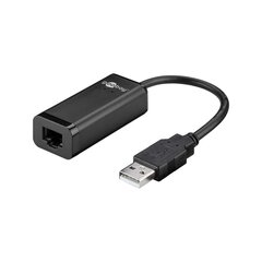 USB tinklo adapteris „GOOBAY 39038" USB 3.0 Type A - Ethernet RJ45, juoda kaina ir informacija | Adapteriai, USB šakotuvai | pigu.lt