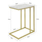 Kavos staliukas SoBuy FBT87-G, aukso spalvos kaina ir informacija | Kavos staliukai | pigu.lt