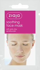Glotninanti veido kaukė su rožiniu moliu Ziaja, 7 ml kaina ir informacija | Veido kaukės, paakių kaukės | pigu.lt