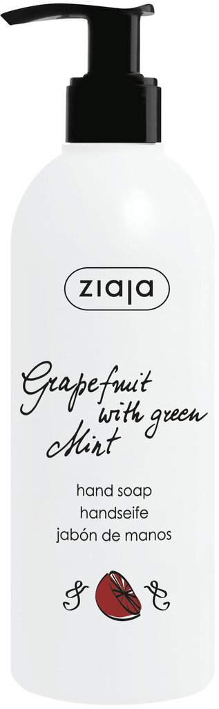 Rankų muilas greipfrutas su žalia mėta Ziaja, 270 ml kaina ir informacija | Muilai | pigu.lt