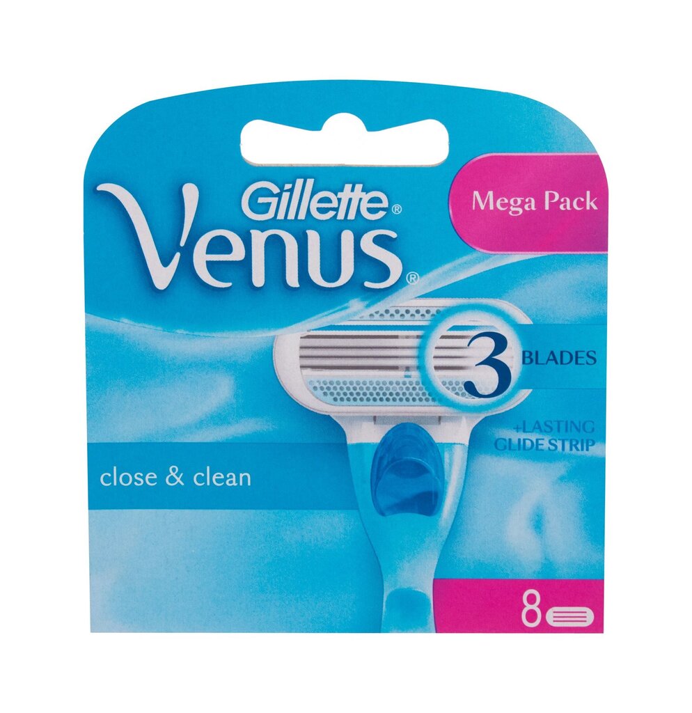 Skustuvo galvutės Gillette Venus, 8 vnt. цена и информация | Skutimosi priemonės ir kosmetika | pigu.lt