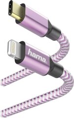 Hama 001872010000, USB-C - Lightning, 1.5 м цена и информация | Кабели для телефонов | pigu.lt