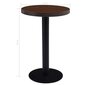 Bistro staliukas, 50 cm, rudas kaina ir informacija | Virtuvės ir valgomojo stalai, staliukai | pigu.lt