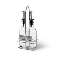 Fissman acto ir aliejaus butelių rinkinys su stovu, 2x150 ml kaina ir informacija | Virtuvės įrankiai | pigu.lt