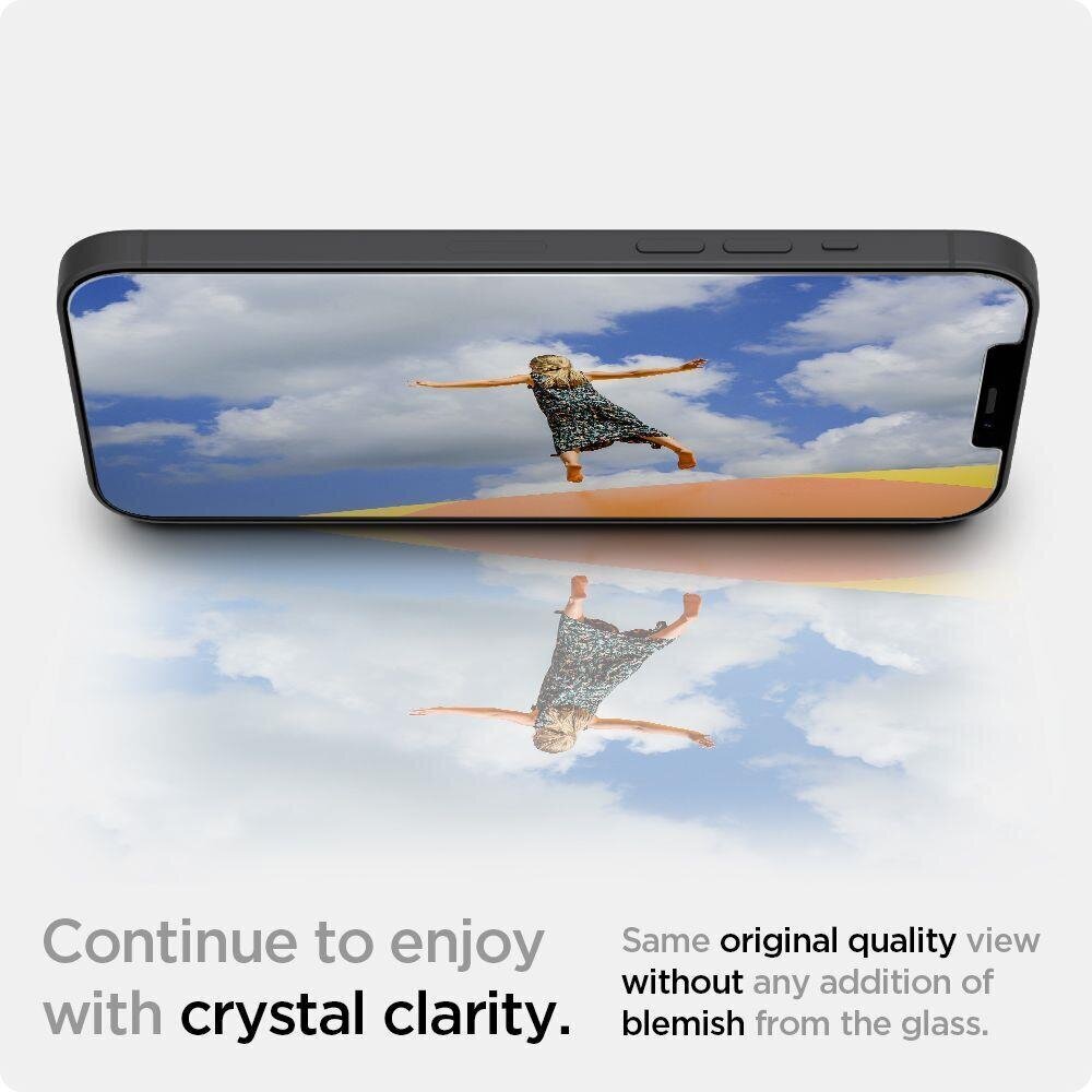 Spigen apsauginis stiklas skirtas Apple Iphone 12 Mini kaina ir informacija | Apsauginės plėvelės telefonams | pigu.lt