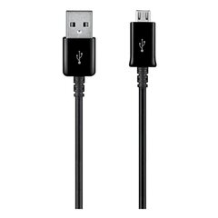 Универсальный провод Fusion Micro USB, 2 м, черный цена и информация | Кабели для телефонов | pigu.lt