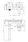 Potinkinis maišytuvas Rubineta Torino-1F (BK) kaina ir informacija | Vandens maišytuvai | pigu.lt