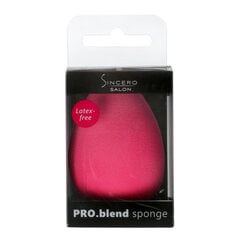 Губка для макияжа "Sincero Salon" Pro blend, pink 1 шт. цена и информация | Кисти для макияжа, спонжи | pigu.lt