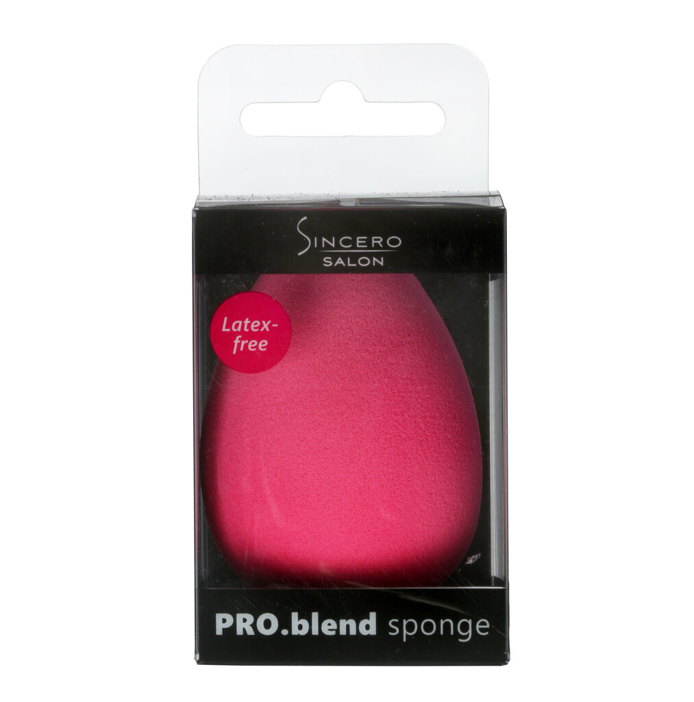 Makiažo kempinėlė "Sincero Salon" Pro blend, pink 1 vnt. kaina ir informacija | Makiažo šepetėliai, kempinėlės | pigu.lt