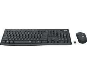 Беспроводная клавиатура Logitech MK295 (DE) Silent Combo, серая цена и информация | Клавиатуры | pigu.lt