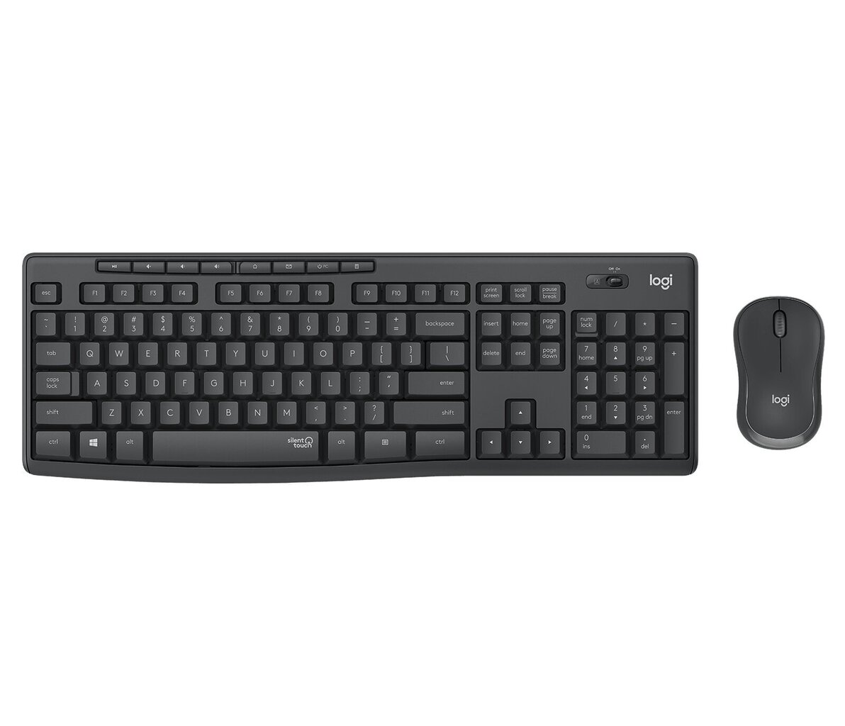 Logitech MK295DE Silent Combo цена и информация | Klaviatūros | pigu.lt