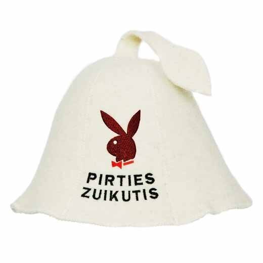 Pirties kepurė "Pirties zuikutis" kaina ir informacija | Saunos, pirties aksesuarai | pigu.lt