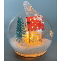 Dekoracija namelis stiklo rutulyje LED, šiltai balta, RETLUX RXL 365 kaina ir informacija | Kalėdinės dekoracijos | pigu.lt