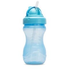 Baboo gertuvė su silikoniniu šiaudeliu, 360ml, 9+ mėn, mėlyna kaina ir informacija | Buteliukai kūdikiams ir jų priedai | pigu.lt