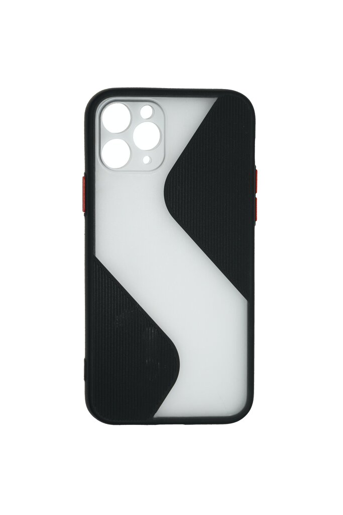 Dėklas skirtas iPhone 11,TPU,balta/juoda, Soundberry kaina ir informacija | Telefono dėklai | pigu.lt