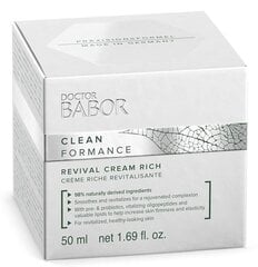 BABOR Revival Cream Rich - укрепляющий насыщенный крем для предотвращения истощения кожи лица цена и информация | Кремы для лица | pigu.lt