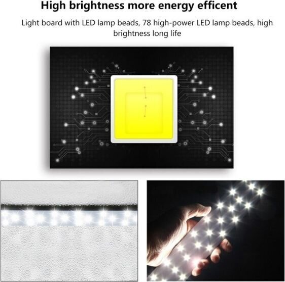 Puluz LED šviesdėžė 200 cm kaina ir informacija | Fotografijos apšvietimo įranga | pigu.lt