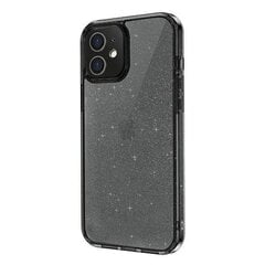 Uniq case LifePro Tinsel, skirtas iPhone 12 mini, juodas kaina ir informacija | Telefono dėklai | pigu.lt