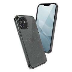 Uniq case LifePro Tinsel, skirtas iPhone 12 mini, juodas kaina ir informacija | Telefono dėklai | pigu.lt