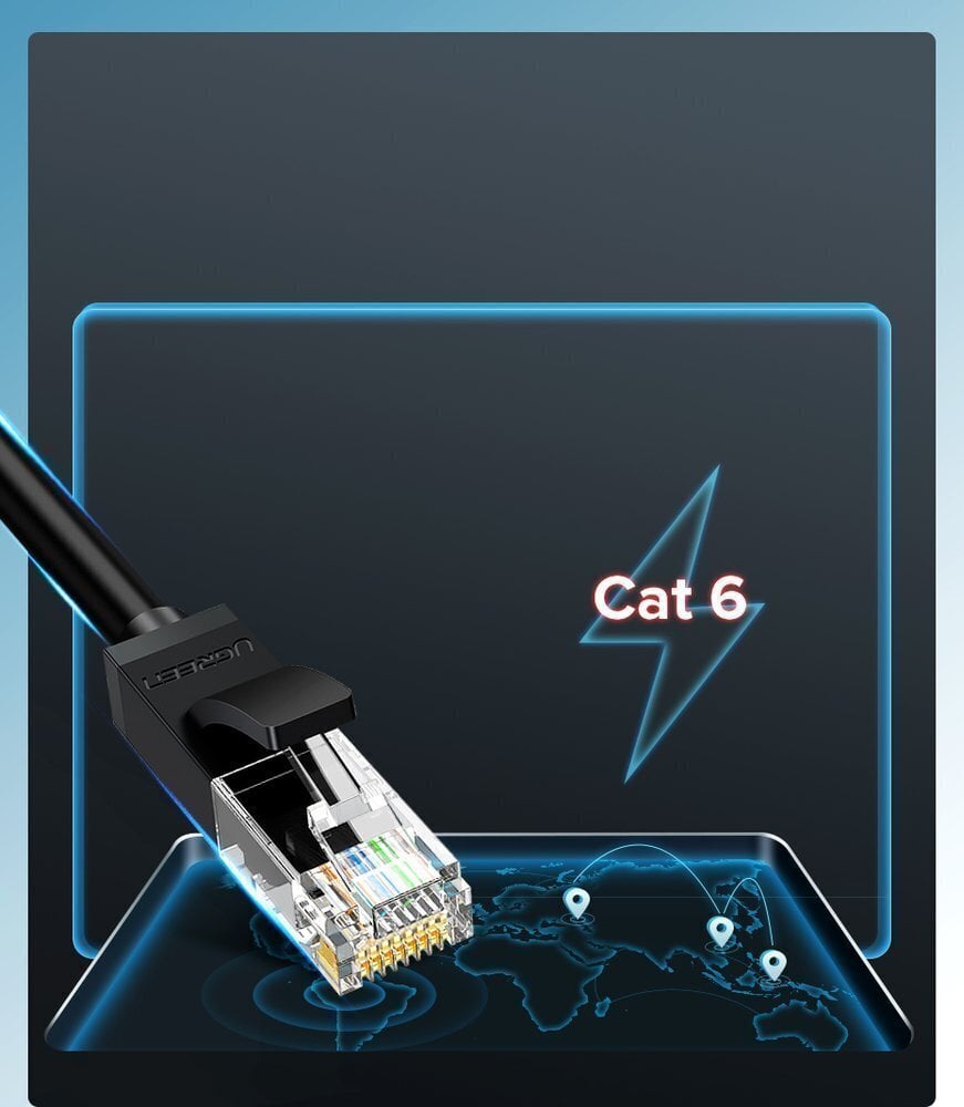 Ugreen interneto kabelis CAT6 kaina ir informacija | Kabeliai ir laidai | pigu.lt