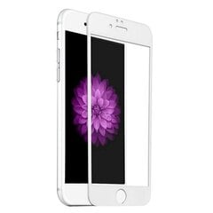 Apsauginis grūdintas stiklas Fusion Full Glue 5D, skirtas Apple iPhone 6 Plus / 6S Plus White, visiškai uždengtas rėmeliu kaina ir informacija | Apsauginės plėvelės telefonams | pigu.lt