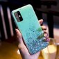 Fusion Glue Glitter Back Case silikoninis dėklas skirtas Huawei P40 Lite / Nova 7i / Nova 6 SE žalias цена и информация | Telefono dėklai | pigu.lt