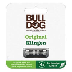 Bulldog Original spare head (4 pcs) цена и информация | Косметика и средства для бритья | pigu.lt